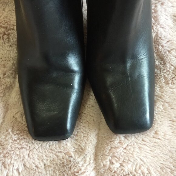 Alfani Black Leather Bootie Size 6 - Picture 3 of 10